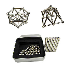 Магнитный конструктор OOOPS Neo 36 палочек, 26 шариков (1007945-Silver-1)