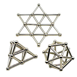 Магнитный конструктор OOOPS Neo 36 палочек, 26 шариков (1007945-Silver-1)