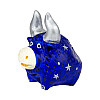Фигурка гипсовая Netsuke Бычок 5,5x5,7x4 см Синий (25507)