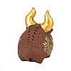 Фигурка гипсовая Netsuke Бычок 5,5x5,7x4 см Коричневый (25509)
