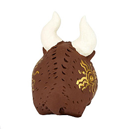 Фигурка гипсовая Netsuke Бычок 5,5x5,7x4 см Коричневый (25510)