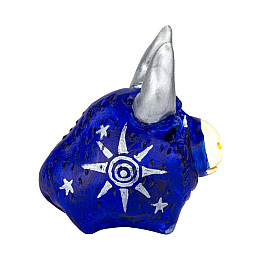 Фигурка гипсовая Netsuke Бычок 5,5x5,7x4 Синий (25511)