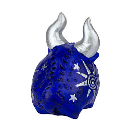 Фигурка гипсовая Netsuke Бычок 5,5x5,7x4 Синий (25511)