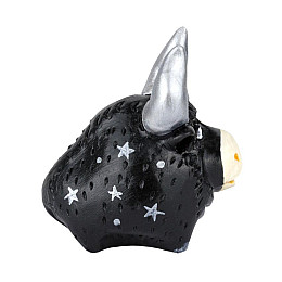 Фигурка гипсовая Netsuke Бычок 5,5x5,7x4 см Черный (25481)