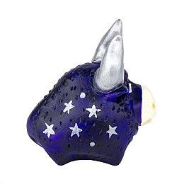 Фигурка гипсовая Netsuke Бычок 5,5x5,7x4 Фиолетовый (25513)