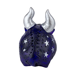 Фигурка гипсовая Netsuke Бычок 5,5x5,7x4 Фиолетовый (25513)