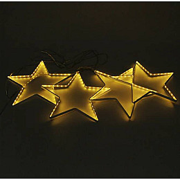 Гирлянда-занавес LED Звезды теплый свет 240 светодиодов 150 х 80 см. 45061 (FL000051)