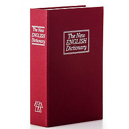 Книга сейф Mine Английский словарь 18 см Бордовый (hub_z6kef1)