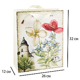 Сумочка Бумажная Собор Grand Monde 32х26х12 см Бежевый (15654)