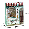 Сумочка Бумажная Бутик Boutique Maison de Vin Grand Monde 26х21х10 см Бирюзовый (19371)