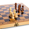 ​​​​​​​Игровой набор BK Toys 3 в 1 шахматы шашки и нарды деревянные (B3116T)