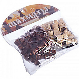 Шахматные фигуры деревянные с полотном PVC для игр 300P(MR08838)