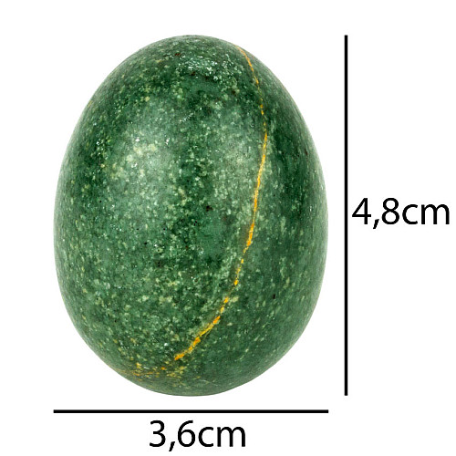 Фигурка Яйцо Натуральный Камень 4,8х3,6х3,6 см Зеленый (13095)
