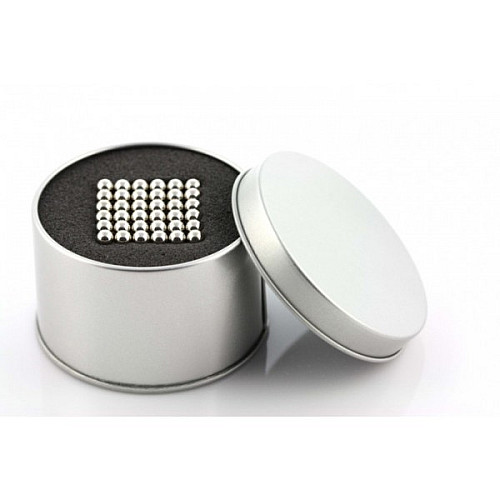 Головоломка Neocube 216 магнитных шариков 5 мм Серебристый (267617236)