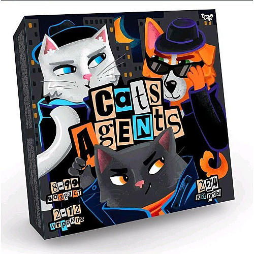 Настольная игра Dankotoys Cats Agents рус (G-CA-01-01)