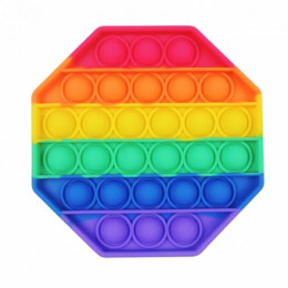 Игрушка антистресс Pop It бесконечная пупырка Радужный (hub_uvig1u)