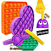 Набор сенсорных игрушек Push Pop Bubble антистресс