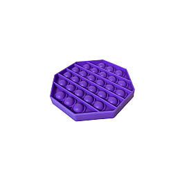 Антистресс сенсорная игрушка PopAr Pop It Восьмиугольник Сиреневый
