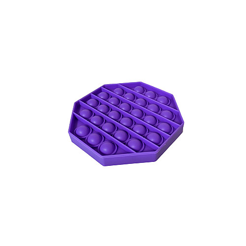 Антистресс сенсорная игрушка PopAr Pop It Восьмиугольник Сиреневый
