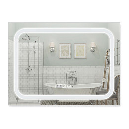 Зеркало с подсветкой и антизапотеванием Qtap Mideya LED DC-F906 800*600 QT2078F906W QT2078F906W