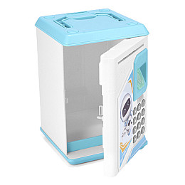 Детский сейф копилка UKC Robot Bodyguard с кодовым замком 906 Синий