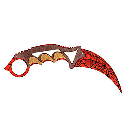Нож керамбит Mic из CS GO Crimson web Сувенир-Декор (KAR-S)