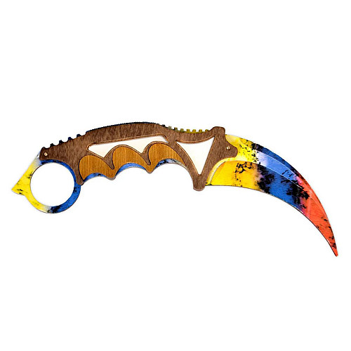 Нож керамбит Mic из CS GO Marble fade Сувенир-Декор (KAR-R)