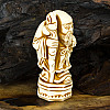 Статуэтка Netsuke Нэцкэ Шоусин на подставке Гипс 6,9x2,9x3,1см Бежевый (00654)