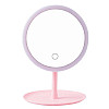 Зеркало с LED подсветкой WS круглое W8 Pink (kz174-hbr)