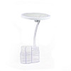Зеркало UKC с LED подсветкой и органайзером XH-086 круглое White (kz195-hbr)