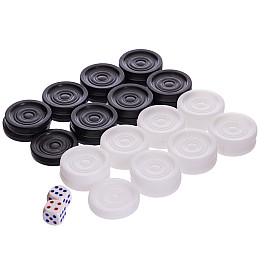 Запасные фигурки для шашек+ 2 кубика кости SP-Sport IG-7821