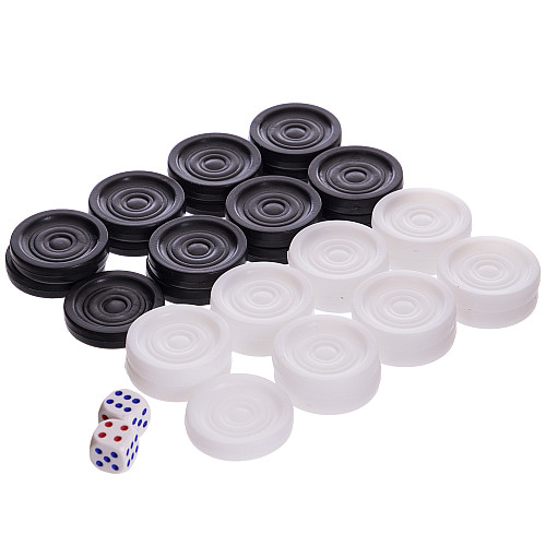 Запасные фигурки для шашек+ 2 кубика кости SP-Sport IG-7821