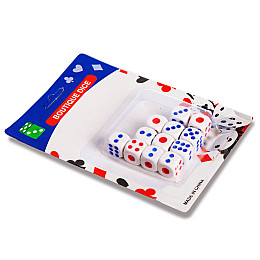 Кости игральные для игр SP-Sport IG-0540 р-р 1,2x1,2см 12 шт Белый