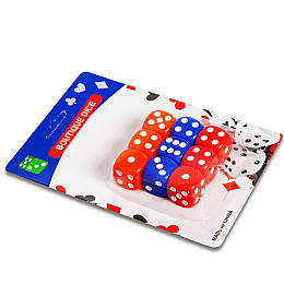 Кости игральные для игр SP-Sport IG-0541 р-р 1,6x1,6см 9 шт Красный с синим