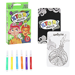 Карточная игра Dankotoys Кто Я? Scetch укр (HIM-06-01U)