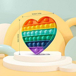 Игрушка антистресс VigohA Pop it Сердце Радуга