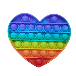 Игрушка антистресс VigohA Pop it Сердце Радуга