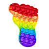 Игрушка антистресс VigohA Pop it для детей ступня Радуга