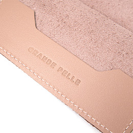 Кожаная обложка на паспорт GRANDE PELLE 11355 Бежевый