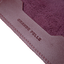Кожаная обложка на паспорт GRANDE PELLE 11482 Бордовый