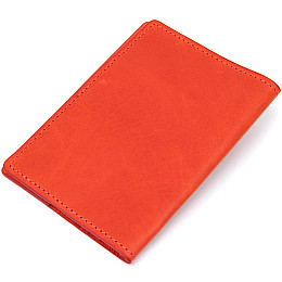 Кожаная обложка на паспорт GRANDE PELLE 11483 Красный