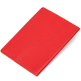 Обложка на паспорт из натуральной кожи GRANDE PELLE 11484 Красный