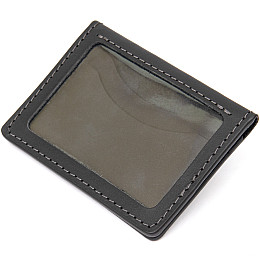 Кожаная обложка для автодокументов с логотипом NASA GRANDE PELLE 11490 Черный