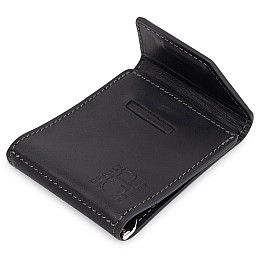 Мужской зажим для денег GRANDE PELLE 11404 Черный