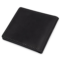 Кожаная матовая обложка для удостоверения GRANDE PELLE 11525 Черный