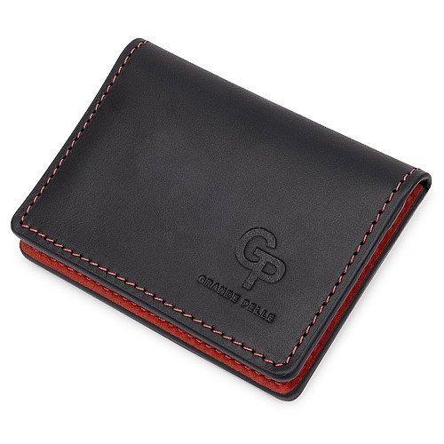 Кожаная обложка для прав GRANDE PELLE 11535 Черный