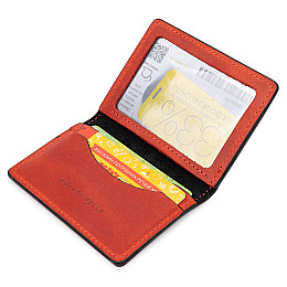 Кожаная обложка для прав GRANDE PELLE 11535 Черный