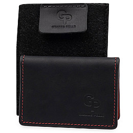 Кожаная обложка для прав GRANDE PELLE 11535 Черный