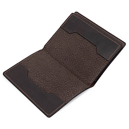 Кожаная обложка для документов GRANDE PELLE 11537 Коричневый