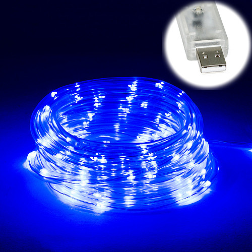 Гирлянда светодиодная Minerva LED 100 от USB Синий (hub_ghlhd1)